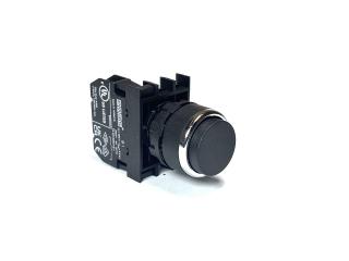 Кнопка выступающая, черная (1НО), B100HH - EMAS