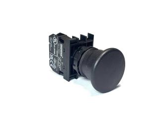 Кнопка аварийная "Грибок" без фиксации черная (1НO), B100MH - EMAS