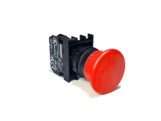 Кнопка аварийная "Грибок" без фиксации красная (1НO), B100MK - EMAS