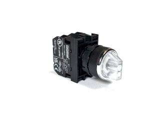 Переключатель 0-1 без фиксации белый (2НО), B101SL21B - EMAS