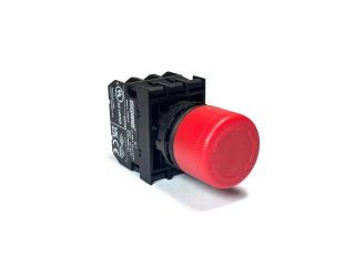 Кнопка аварийная "Грибок" с фиксацией (2НО+1НЗ), B112E30 - EMAS