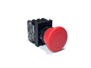 Кнопка аварийная "Грибок" с фиксацией (1НО+2НЗ), B122E - EMAS