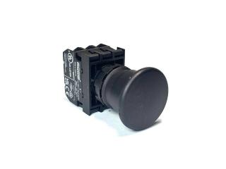 Кнопка аварийная "Грибок" без фиксации черная (1НО+2НЗ), B122MH - EMAS