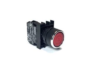 Кнопка с фиксацией, красная (1Н3), B200FK - EMAS