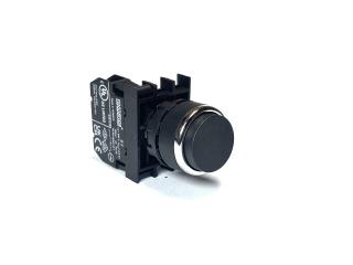 Кнопка выступающая, черная (1НЗ), B200HH - EMAS