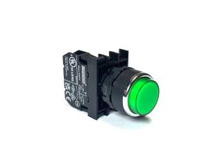 Кнопка выступающая, зеленая (1НЗ), B200HY - EMAS