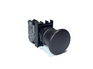 Кнопка аварийная "Грибок" без фиксации черная (1Н3), B200MH - EMAS