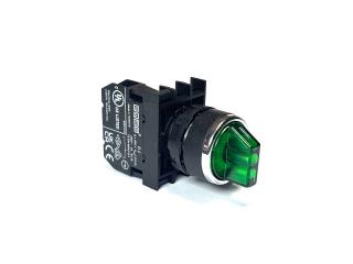 Переключатель 0-1 с фиксацией зеленый (1НЗ), B200SL20Y - EMAS