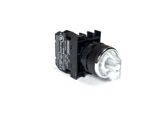 Переключатель 0-1 без фиксации белый (1НЗ), B200SL21B - EMAS