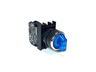 Переключатель 0-1 без фиксации синий (1НЗ), B200SL21M - EMAS