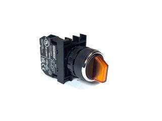 Переключатель 0-1 без фиксации желтый (1НЗ), B200SL21S - EMAS