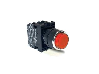 Кнопка выступающая, красная (2НЗ), B202HК - EMAS