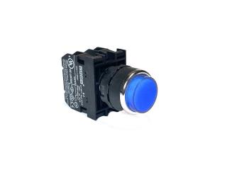 Кнопка выступающая, синяя (2НЗ), B202HM - EMAS