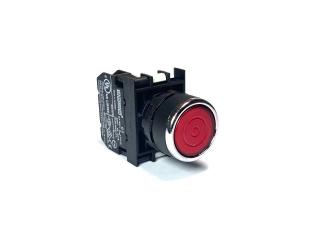 Кнопка с фиксацией с подсветкой-светодиод 48V AC/DC красная (1НЗ), B2X0FK - EMAS