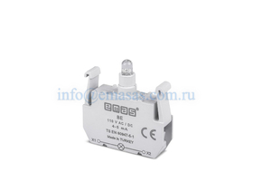 Блок подсветки с синим светодиодом 110V AC/DC, BE - EMAS