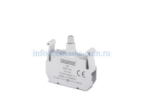 Блок подсветки с красным светодиодом 220V DC, BO - EMAS