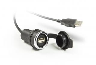 Разъем USB крепление на панель (кабель 1м), BUSB - EMAS