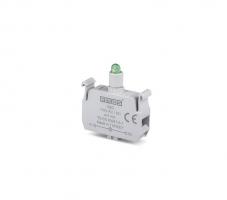 Блок подсветки с зеленым светодиодом 110V AC/DC, CBG - EMAS