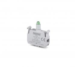 Блок подсветки с зеленым светодиодом 110V AC/DC, CBG - EMAS
