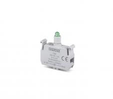 Блок подсветки с зеленым светодиодом 48V AC/DC, CBZ - EMAS