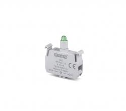Блок подсветки с зеленым светодиодом 48V AC/DC, CBZ - EMAS