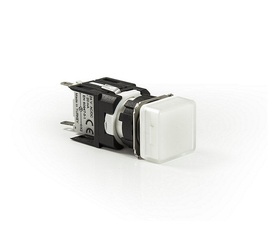 Светосигнальная арматура белая 12-24V AC/DC, D050KXB - EMAS