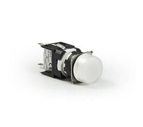 Светосигнальная арматура белая 12-24V AC/DC, D050YXB - EMAS