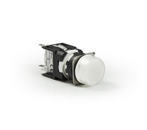 Светосигнальная арматура белая 12-24V AC/DC, D050YXB - EMAS