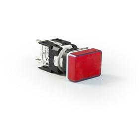 Светосигнальная арматура красная 12-24V AC/DC, D060DXK - EMAS