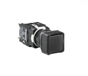 Кнопка квадратная без фиксации, черная (1НО), D100KDH - EMAS