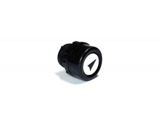 Головка белая для кнопки без фиксации со стрелкой, DRBO - EMAS