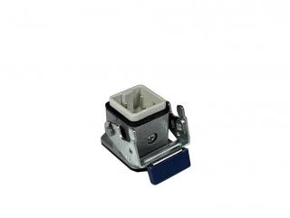 Вилка 3 полюса, монтаж боковой на панель с фиксатором EBM03FM46 - EMAS