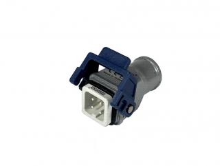 Вилка 4 полюса, монтаж на кабель с фиксатором EBM04FU31 - EMAS