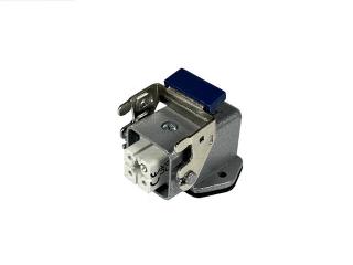 Розетка 4 полюса, монтаж боковой на панель с фиксатором EBM04PE46 - EMAS