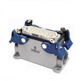 Вилка 16 полюсов, монтаж на панель с фиксатором EBM16FD24 - EMAS