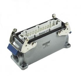 Вилка 24 полюса, монтаж на панель с фиксатором EBM24FD27 - EMAS