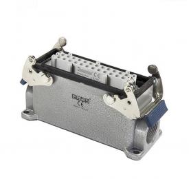 Розетка 24 полюса, монтаж на панель с фиксатором EBM24PD17 - EMAS