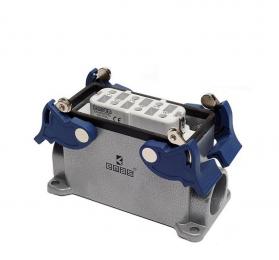 Розетка 6 полюсов, монтаж на панель с фиксатором EBM606PD14 - EMAS