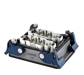 Вилка 2*((4x80A)+(2x16A)), монтаж на панель с фиксатором EBM812FM44 - EMAS