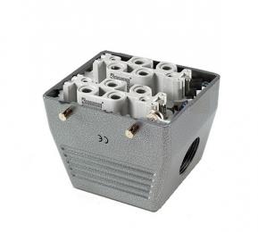 Розетка 2*((4x80A)+(2x16A)), боковой кабельный ввод EBM812PU10 - EMAS