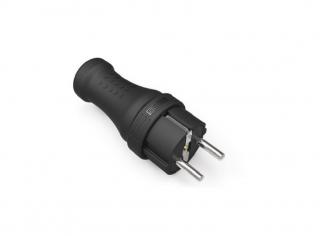 Вилка в резиновом корпусе 2P+E, EKS116F - EMAS