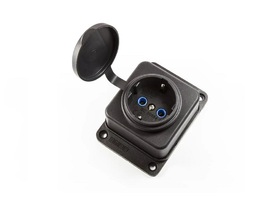 Розетка в резиновом корпусе 2P+E, EKS116PG1 - EMAS