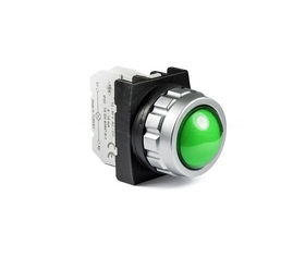 Светосигнальная арматура зеленая 12-30V AC/DC, H090XY - EMAS
