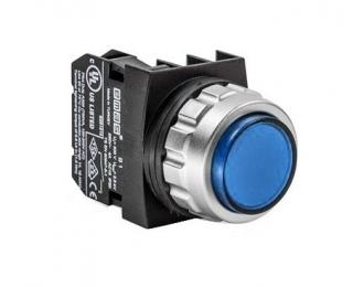 Кнопка выступающая, синяя (1НО+1НЗ), H102HM - EMAS