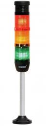 Сигнальная колонна IP40, 50 мм, LED FLASH 24V AC/DC, цвет красный, желтый, зеленый, IK53L024ZM04 - EMAS