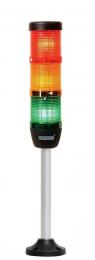 Сигнальная колонна IP40, 50 мм, LED 24V AC/DC, цвет красный, желтый, зеленый, IK53L024XM05 - EMAS