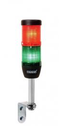Сигнальная колонна IP40, 50 мм, LED 24V AC/DC, цвет красный, зеленый, IK52L024XD01 - EMAS