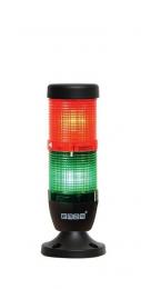 Сигнальная колонна IP40, 50 мм, LED 24V AC/DC, цвет красный, зеленый, IK52L024XM02 - EMAS