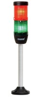 Сигнальная колонна IP40, 50 мм, LED 220V AC, цвет красный, зеленый, IK52L220XM05 - EMAS