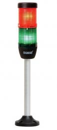 Сигнальная колонна IP40, 50 мм, LED 220V AC, цвет красный, зеленый, IK52L220XM05 - EMAS